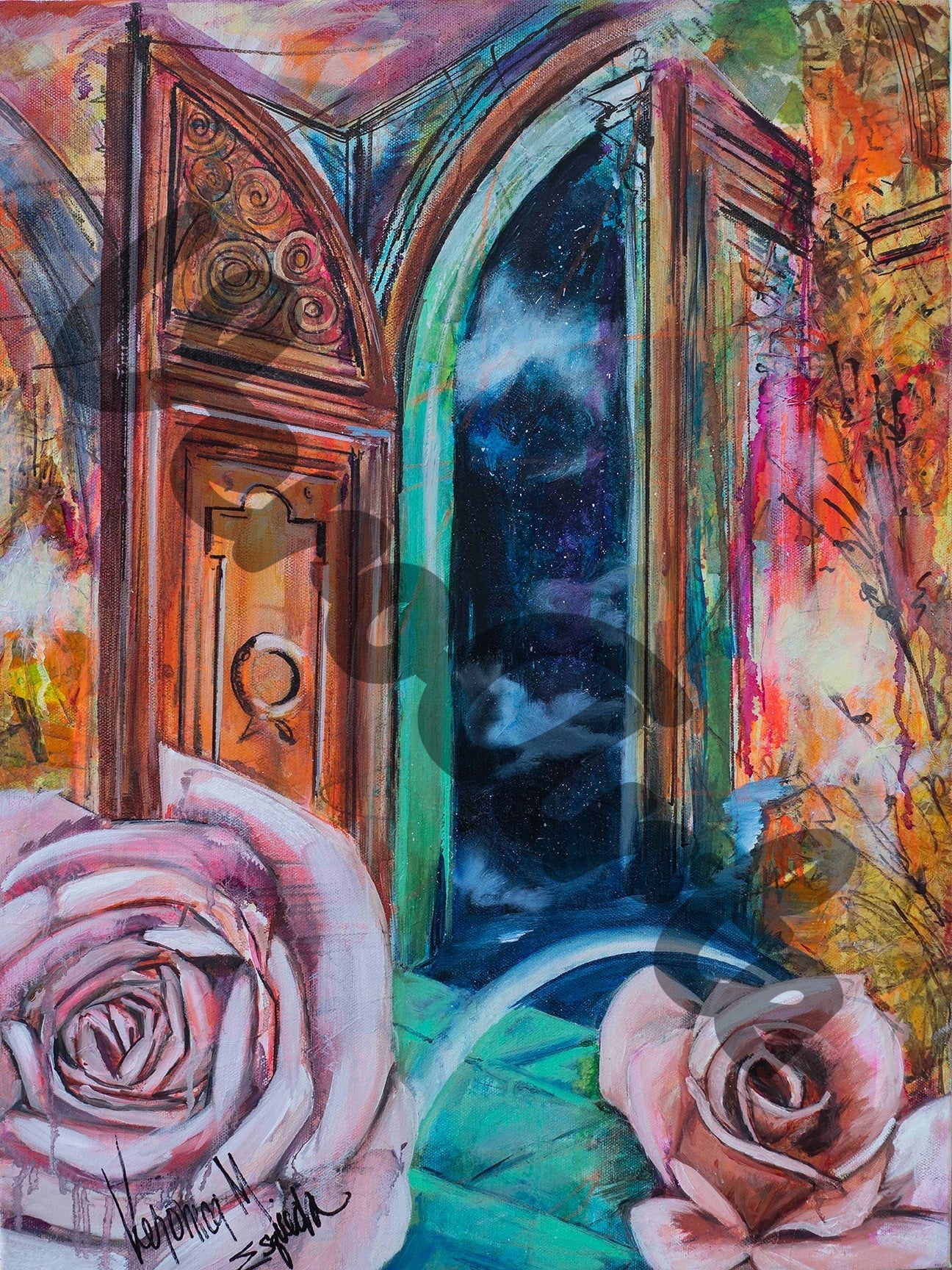 Open Doors 18" x 24" original