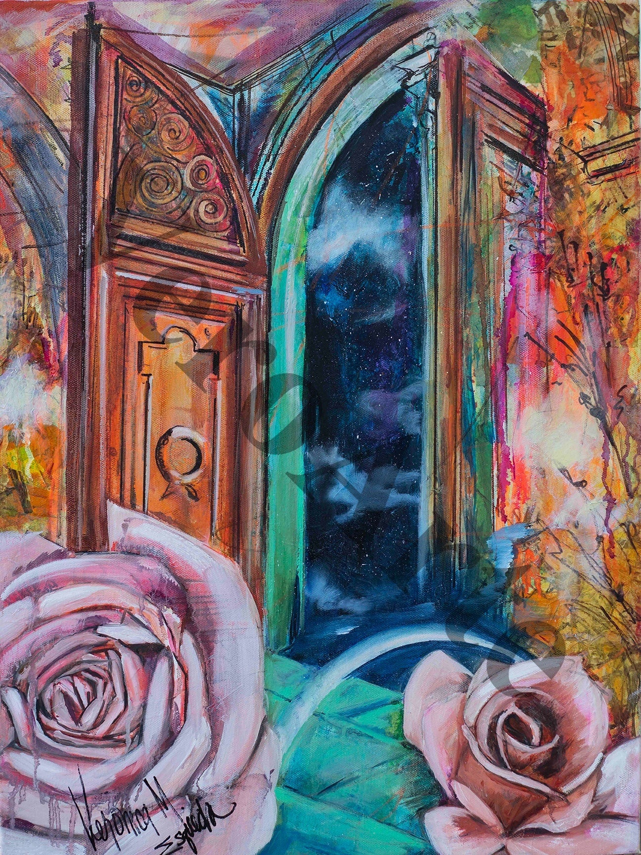 Open Doors 18" x 24" original