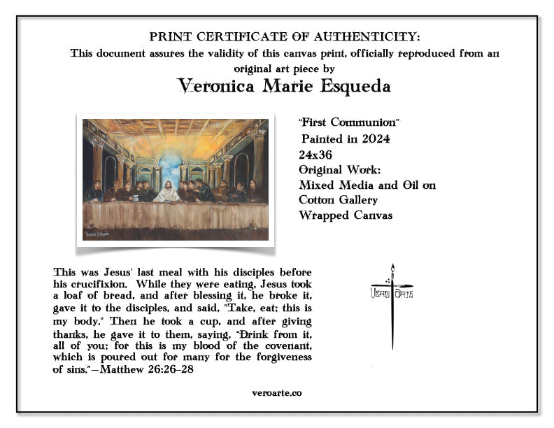 The First Communion Poster (Unframed)