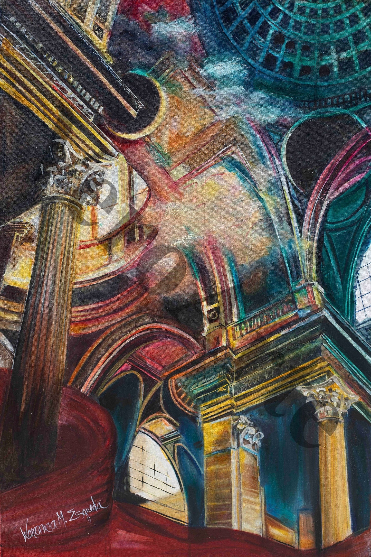 The Glory of the Lord Fills the Temple 24" x 36" original