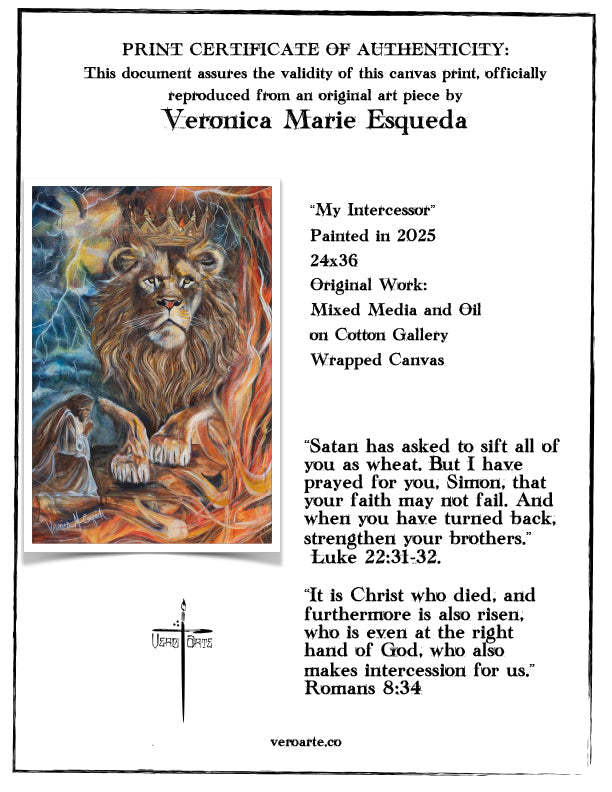 My Intercessor Canvas Print (2:3)