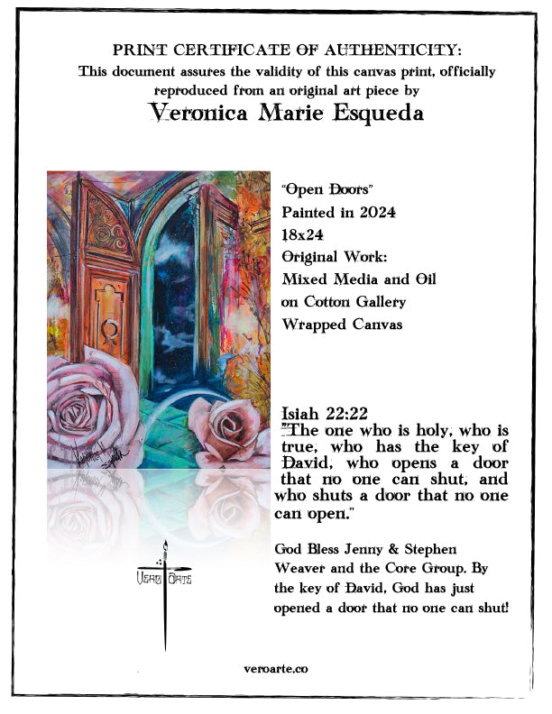 Open Doors Canvas Print (4:5 Ratio)