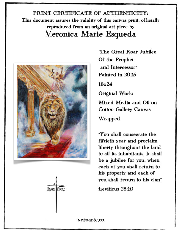The Great Roar Jubilee of the Prophet and Intercessor Framed poster