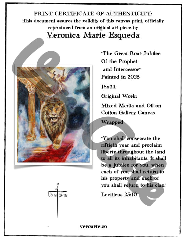 The Great Roar Jubilee of the Prophet and Intercessor Poster