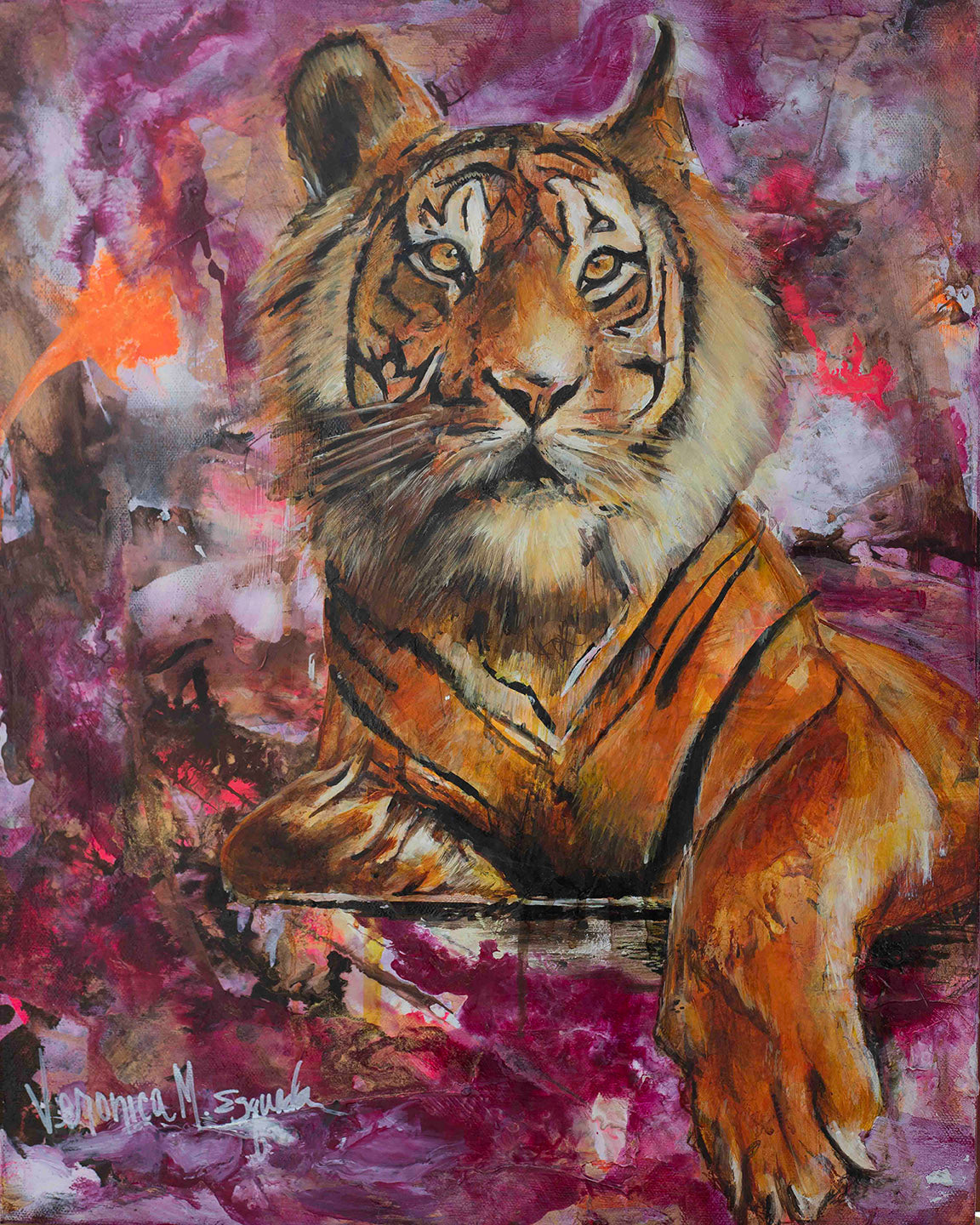 Eye of the Tiger 16" x 20" Original