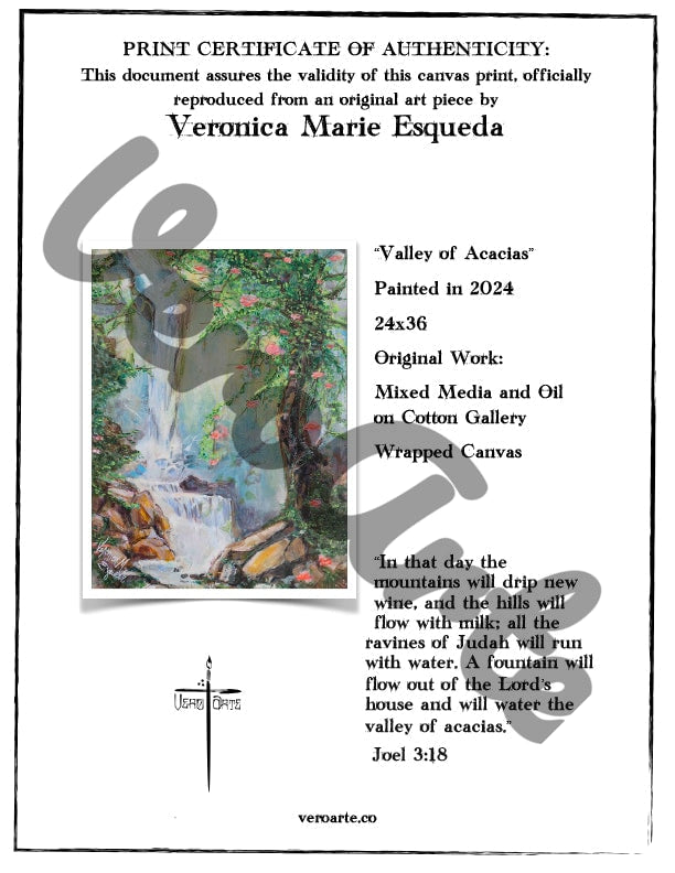 Valley of Acacias Poster (Framed)