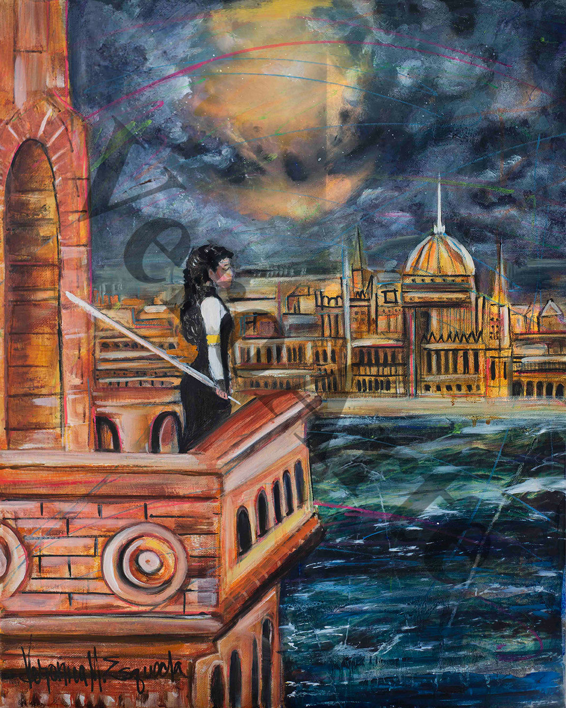 The Watchman 16" x 20" original