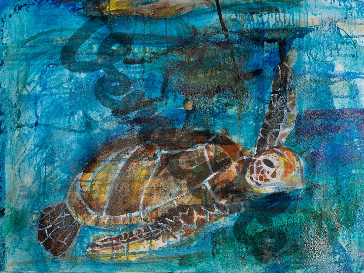 Wisdom of the Sea 18" x 24" original