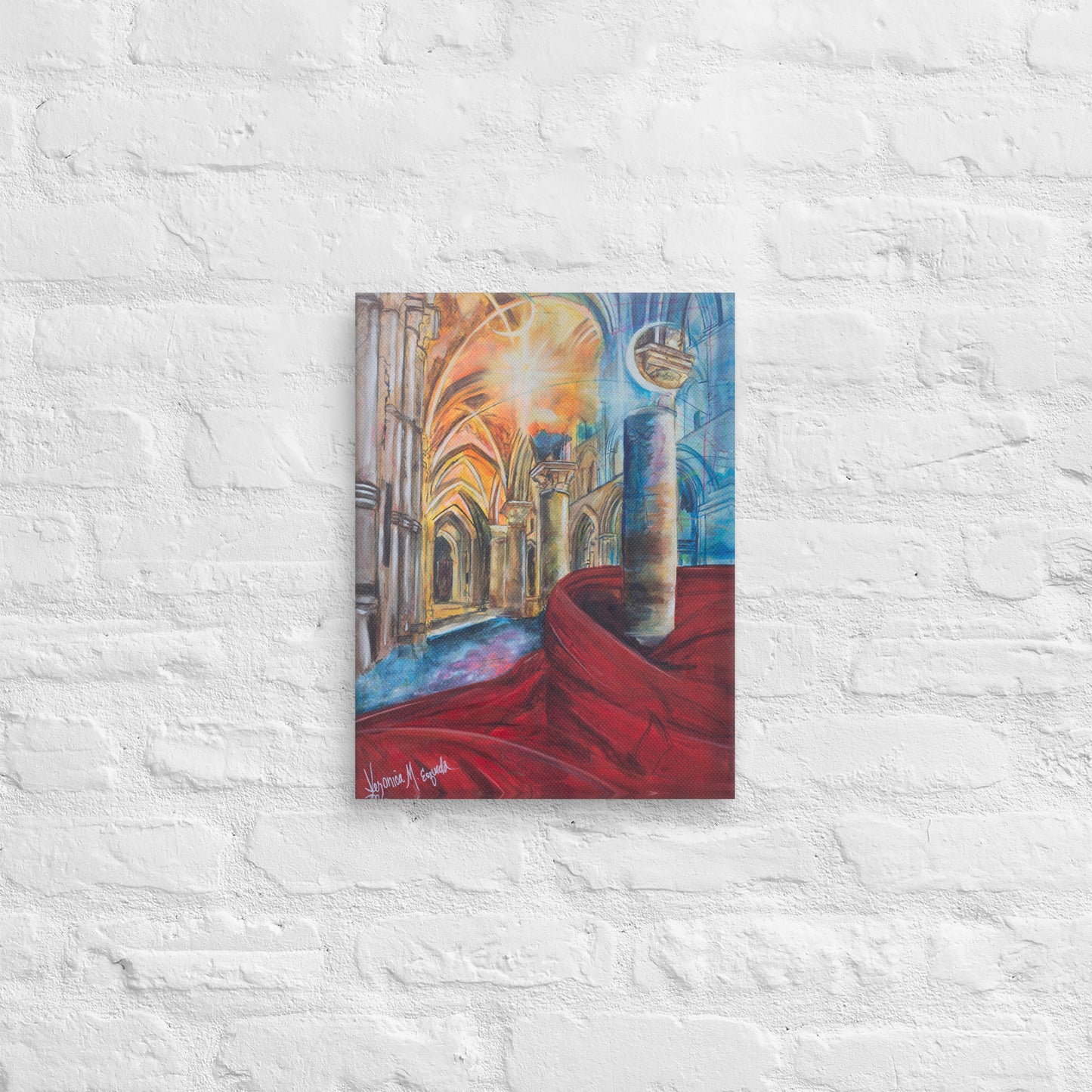 The Train of His Robe Fills the Temple Canvas Print (3:4 Ratio)