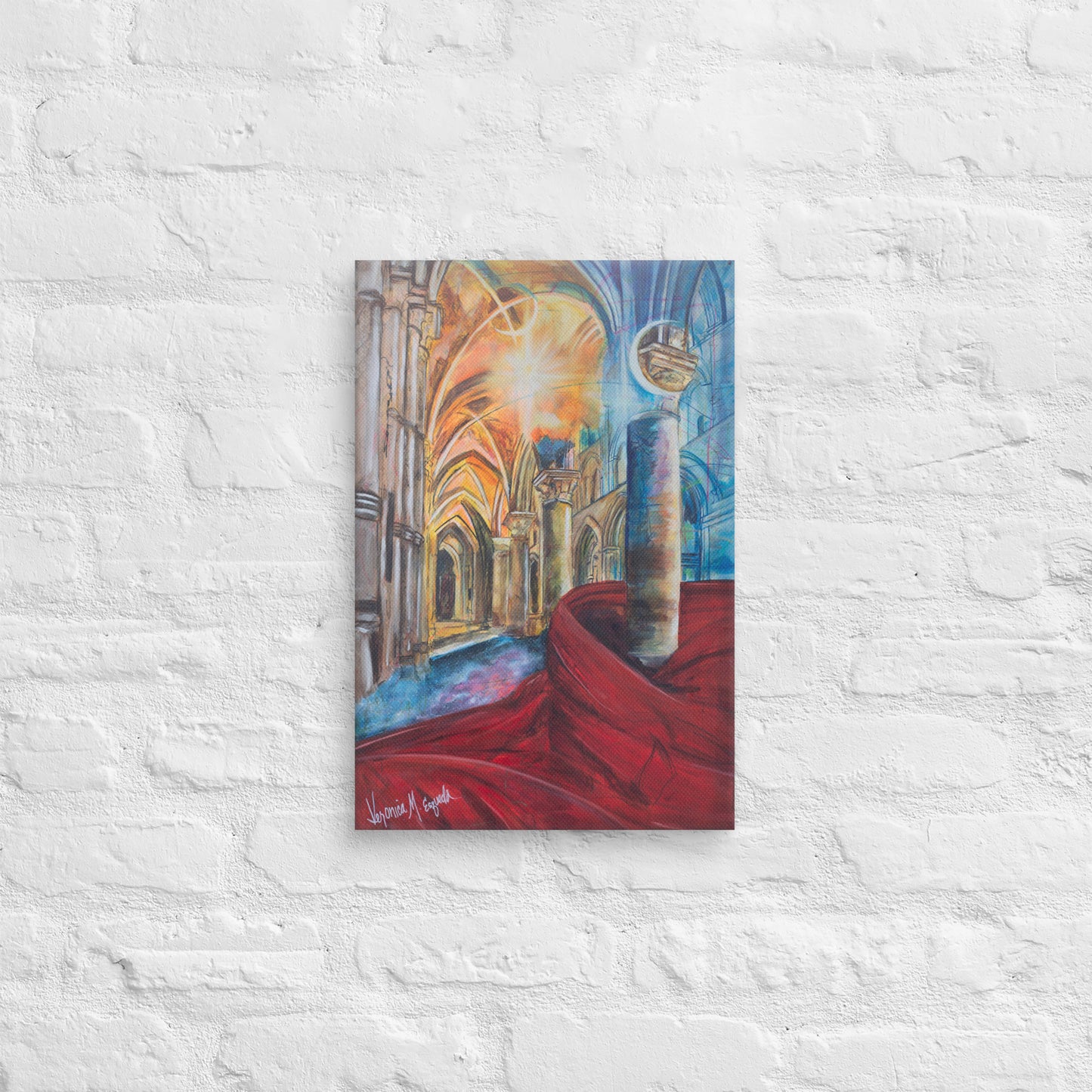 The Train of His Robe Fills the Temple Canvas Print (2:3 Ratio)