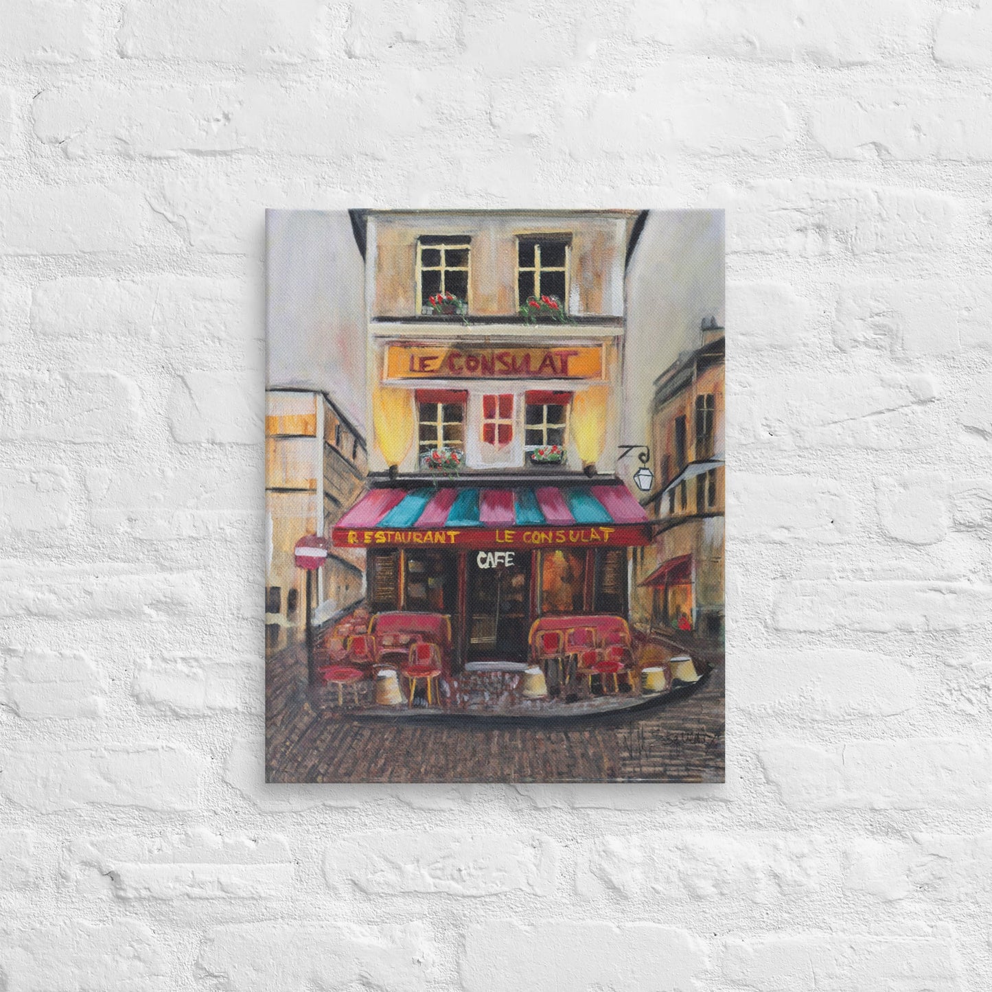 Le Cafe Canvas Print (4:5 Ratio)