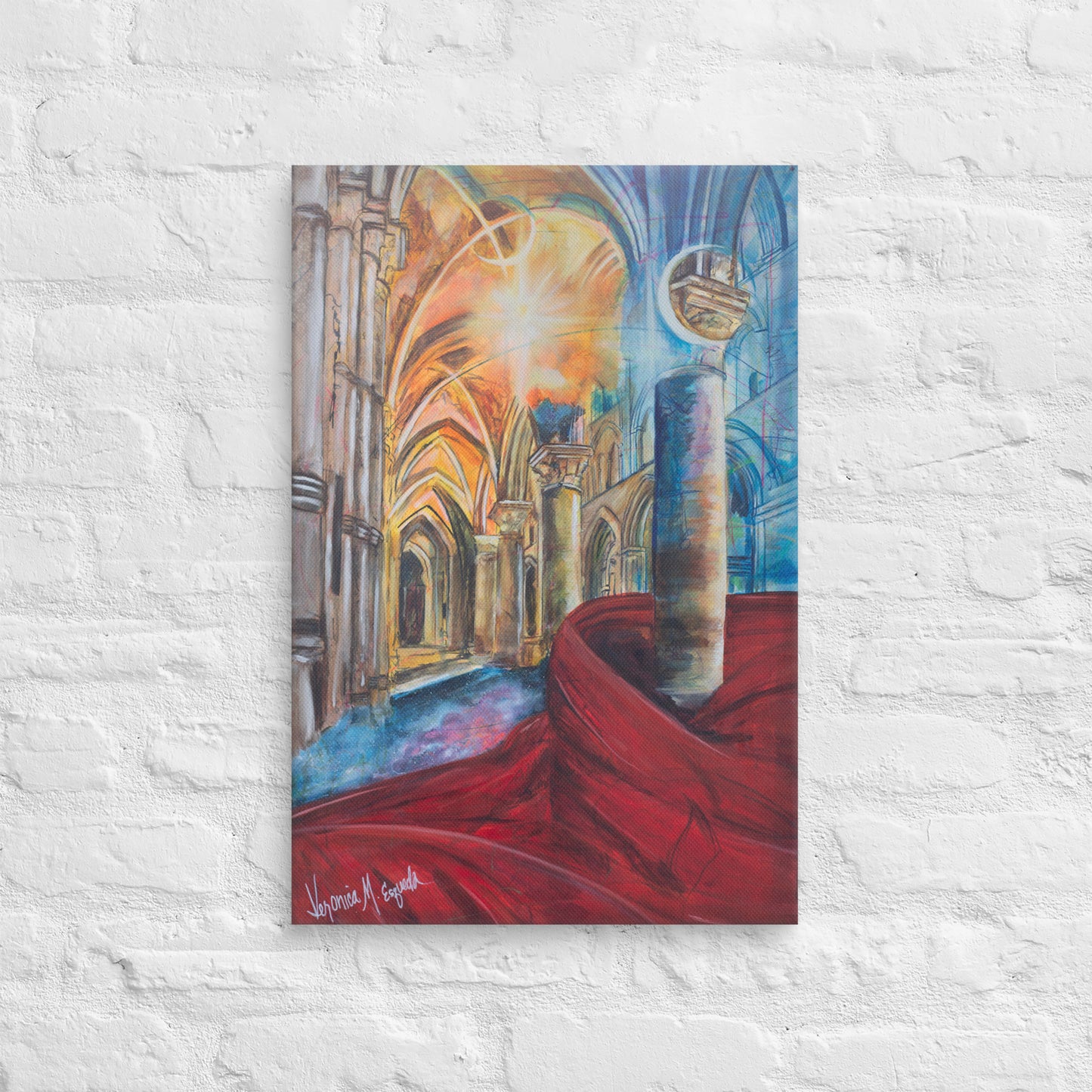 The Train of His Robe Fills the Temple Canvas Print (2:3 Ratio)