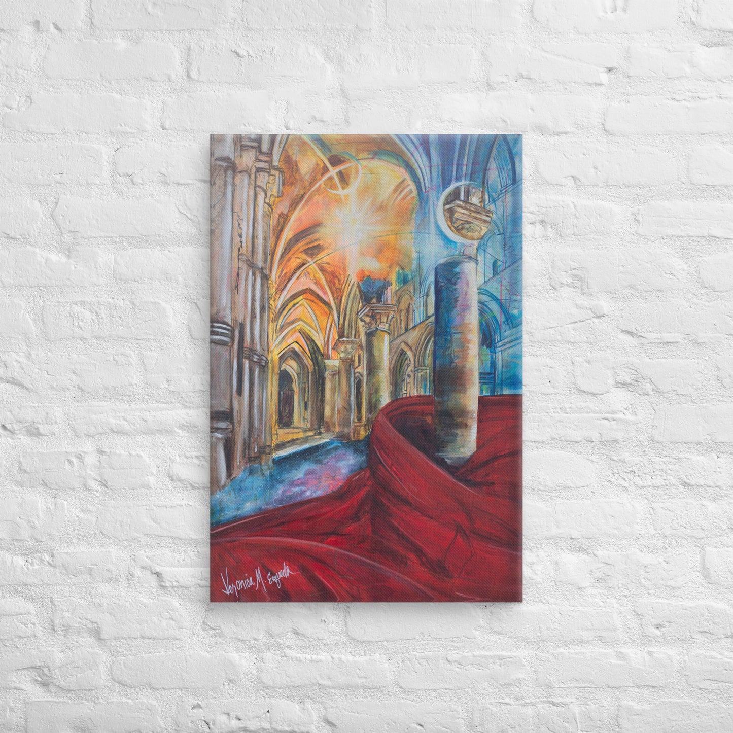 The Train of His Robe Fills the Temple Canvas Print (2:3 Ratio)
