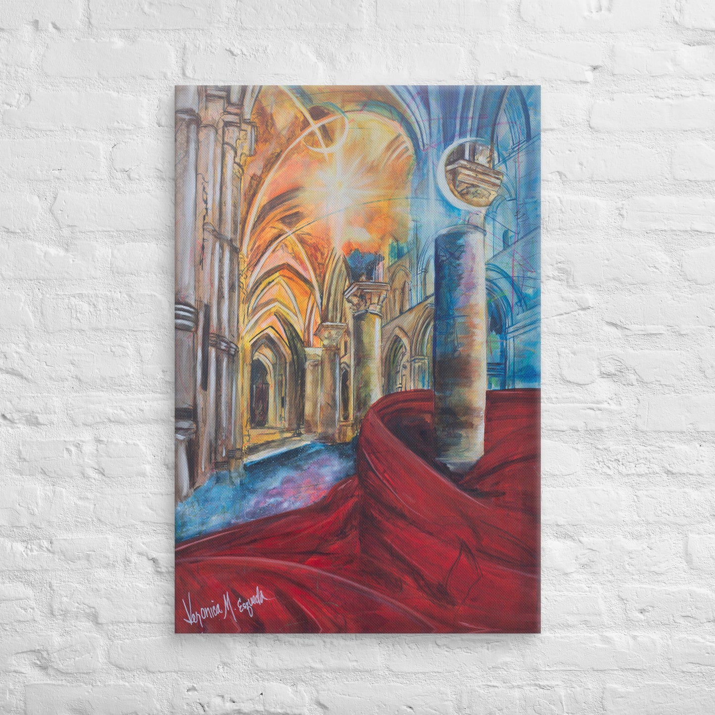 The Train of His Robe Fills the Temple Canvas Print (2:3 Ratio)