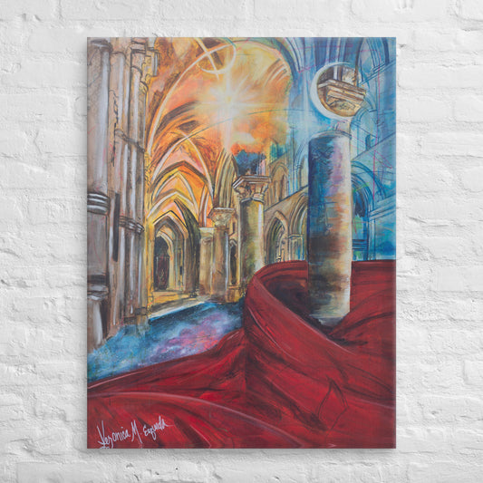 The Train of His Robe Fills the Temple Canvas Print (3:4 Ratio)