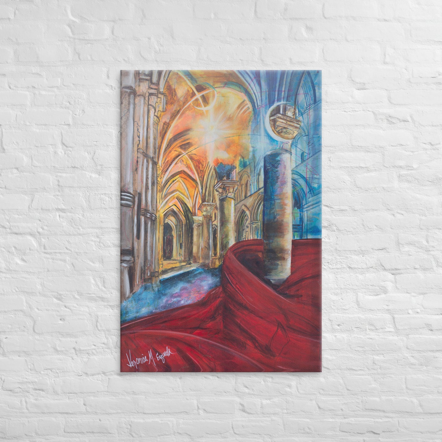 The Train of His Robe Fills the Temple Canvas Print (2:3 Ratio)