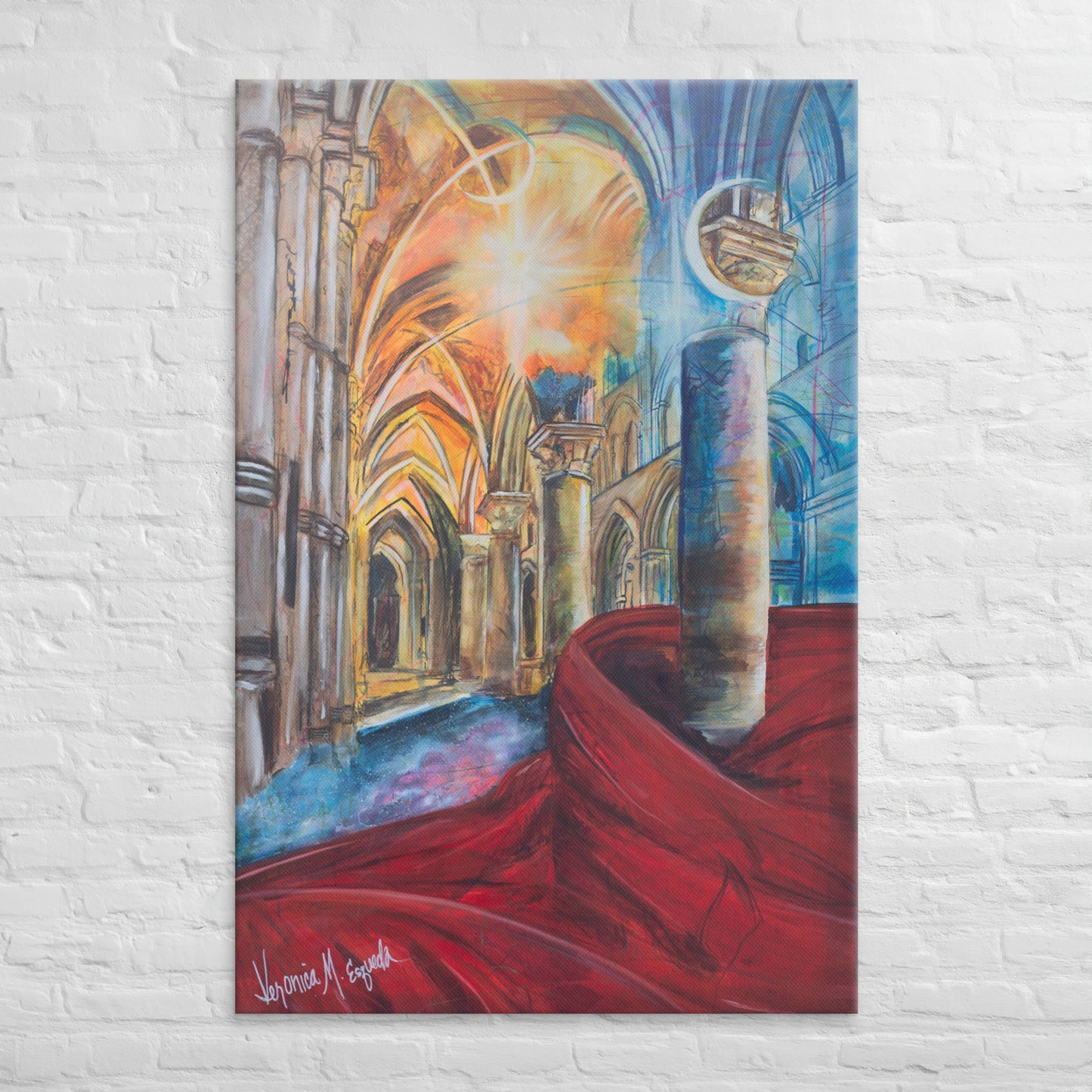 The Train of His Robe Fills the Temple Canvas Print (2:3 Ratio)