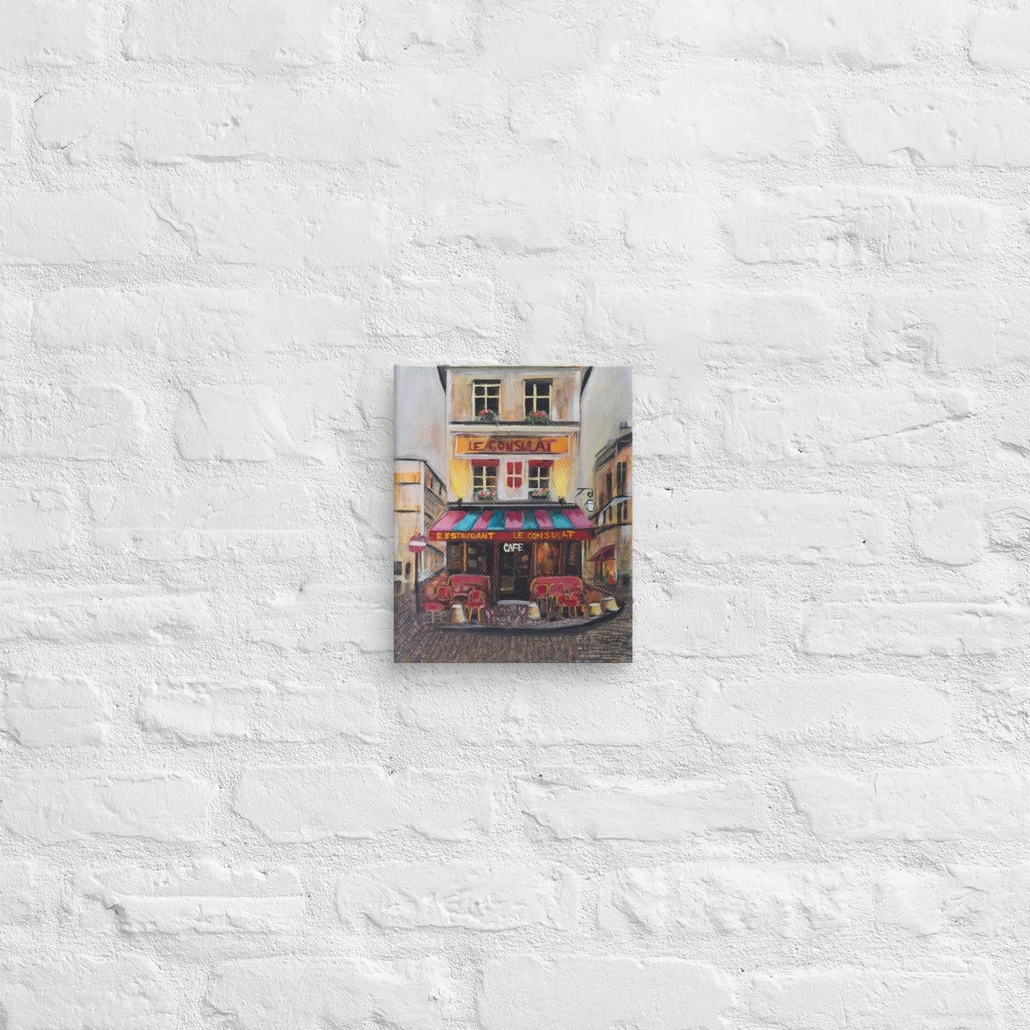 Le Cafe Canvas Print (4:5 Ratio)