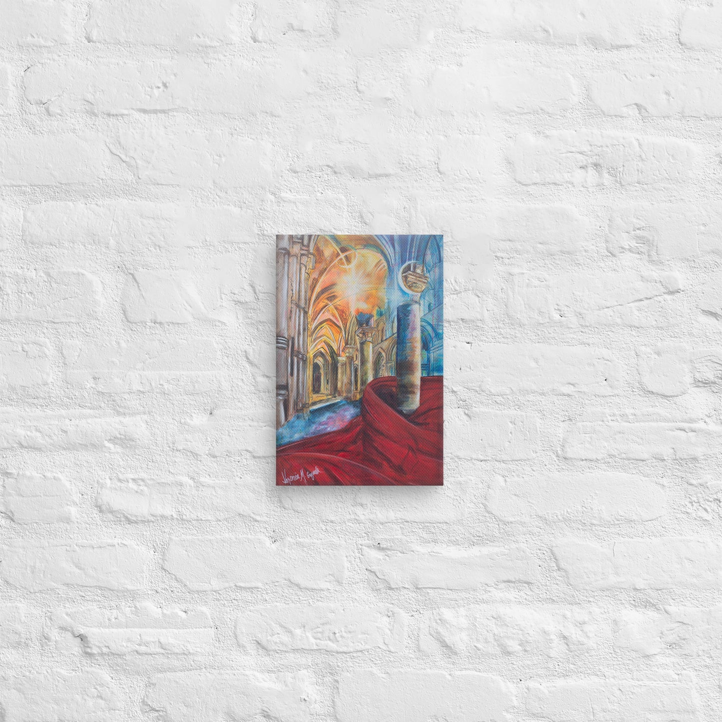 The Train of His Robe Fills the Temple Canvas Print (2:3 Ratio)