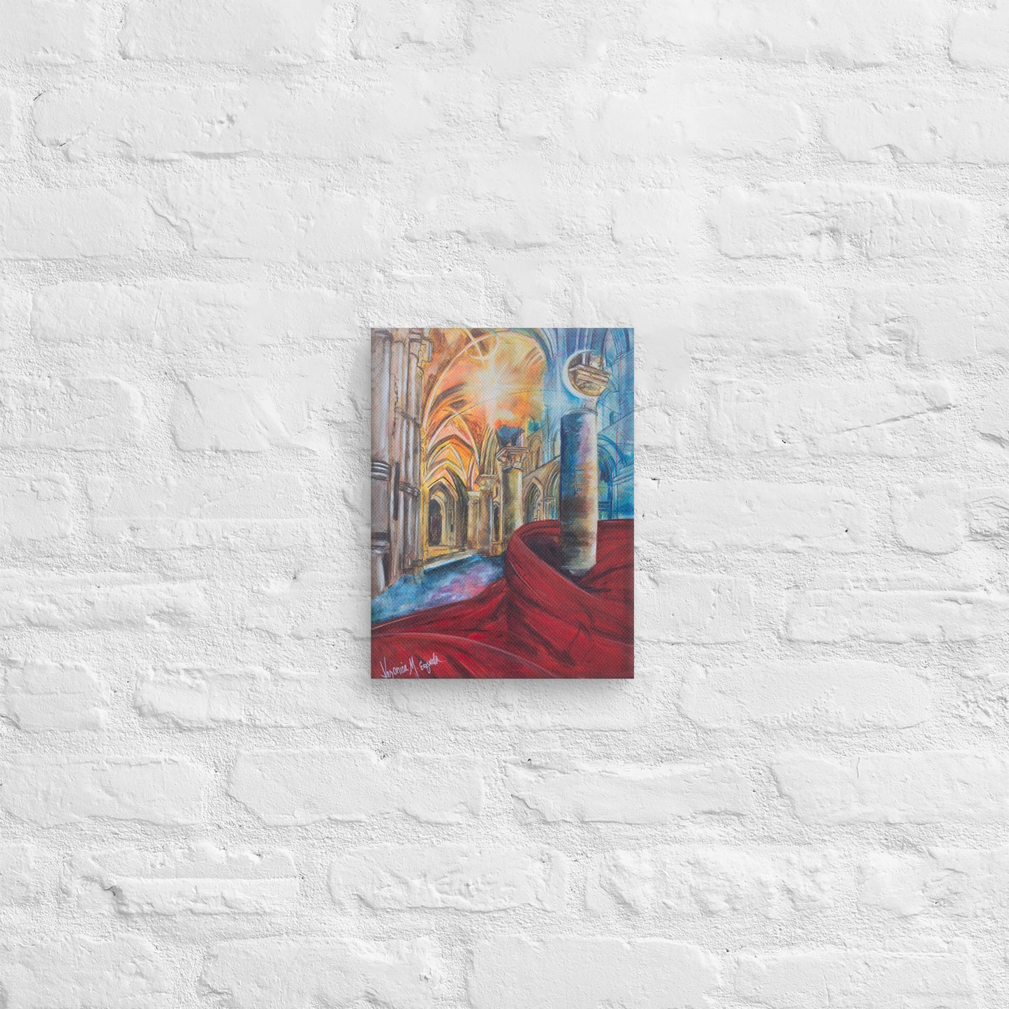 The Train of His Robe Fills the Temple Canvas Print (3:4 Ratio)