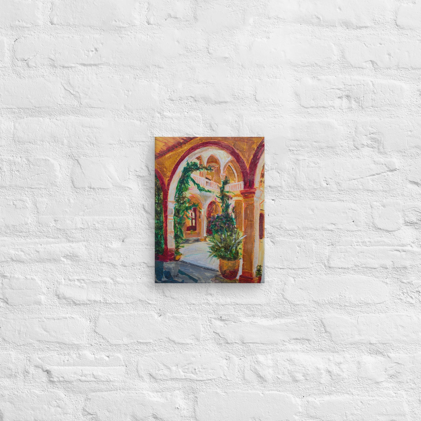 Tuscan Court Canvas Print (3:4 Ratio)