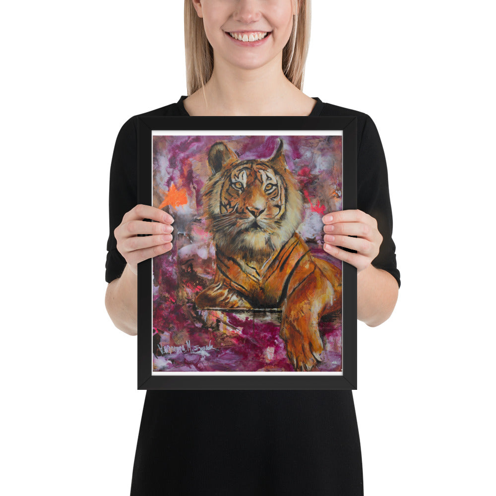 Eye of the Tiger Poster (Framed)