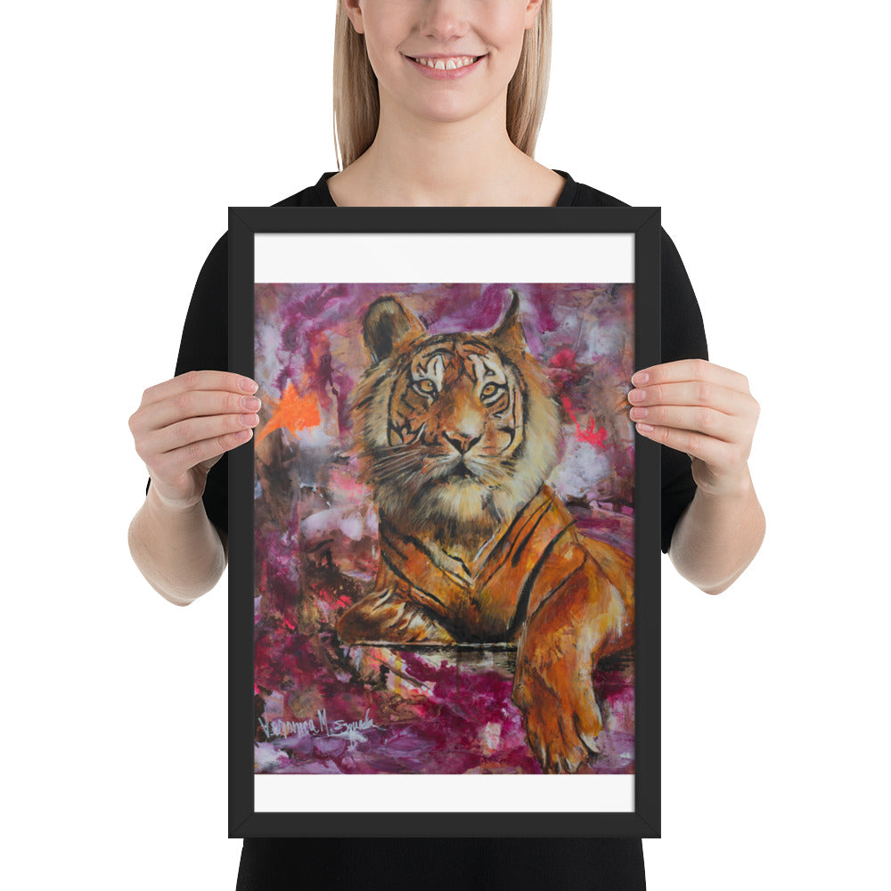 Eye of the Tiger Poster (Framed)