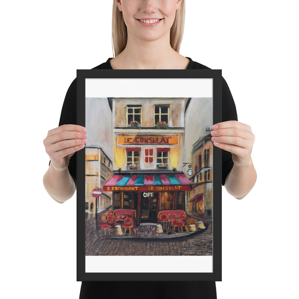 Le Cafe Poster (Framed)