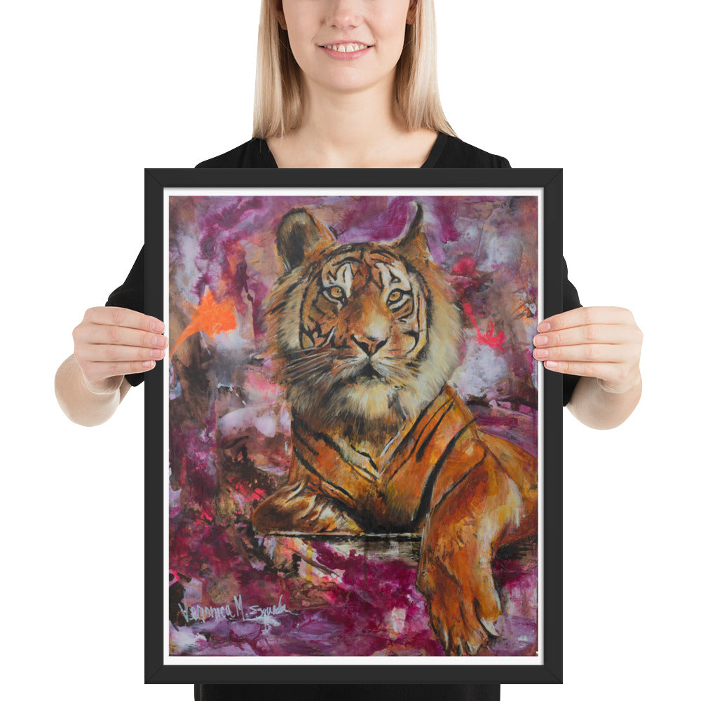 Eye of the Tiger Poster (Framed)