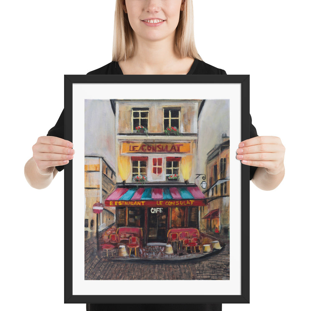 Le Cafe Poster (Framed)