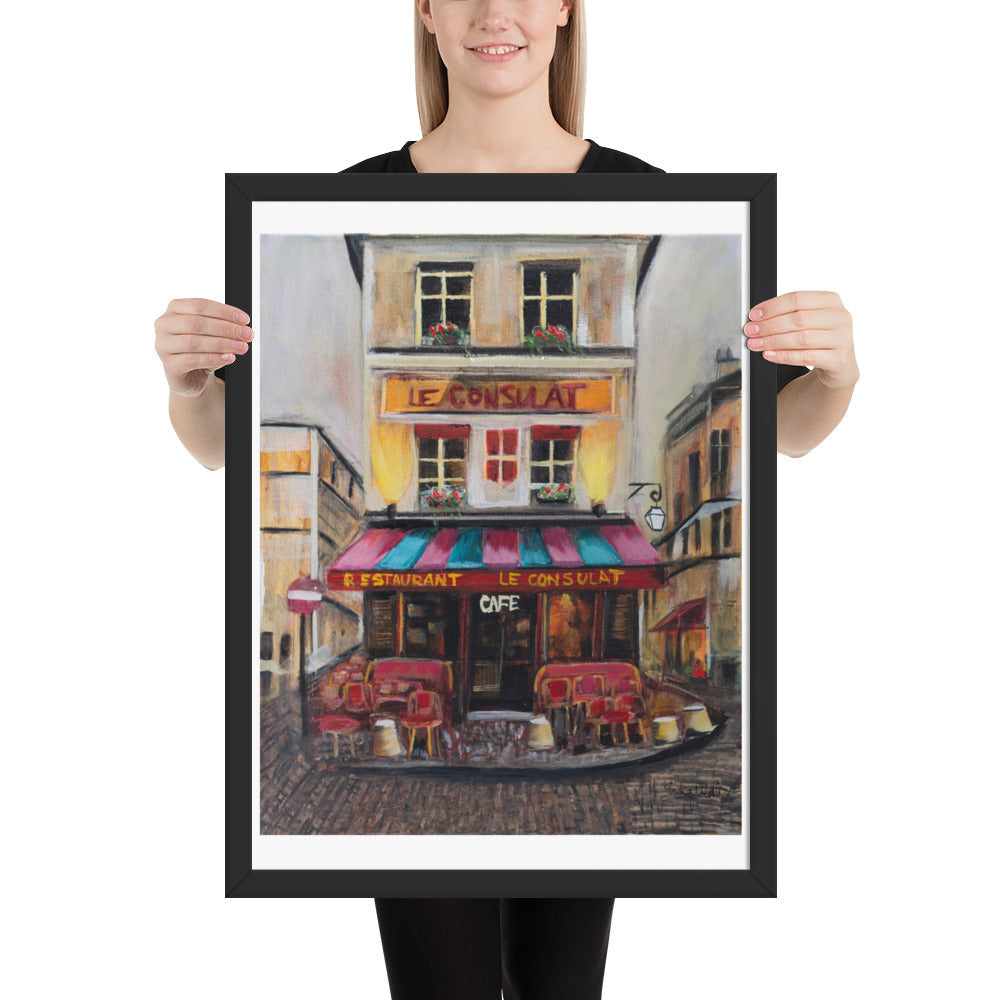 Le Cafe Poster (Framed)