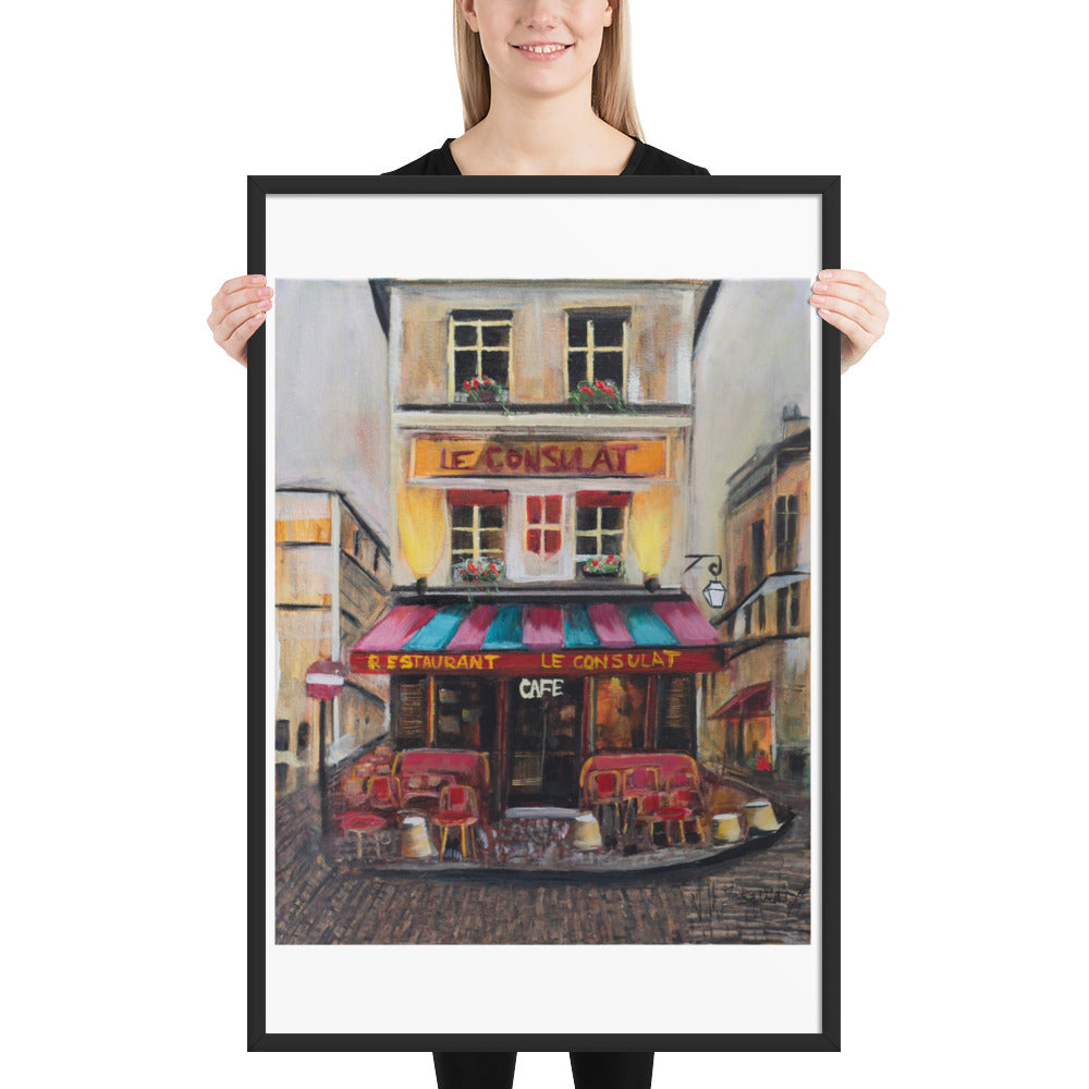 Le Cafe Poster (Framed)