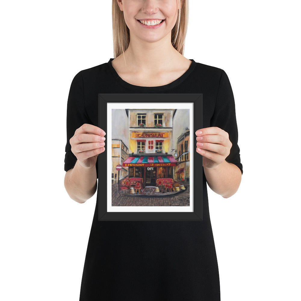 Le Cafe Poster (Framed)