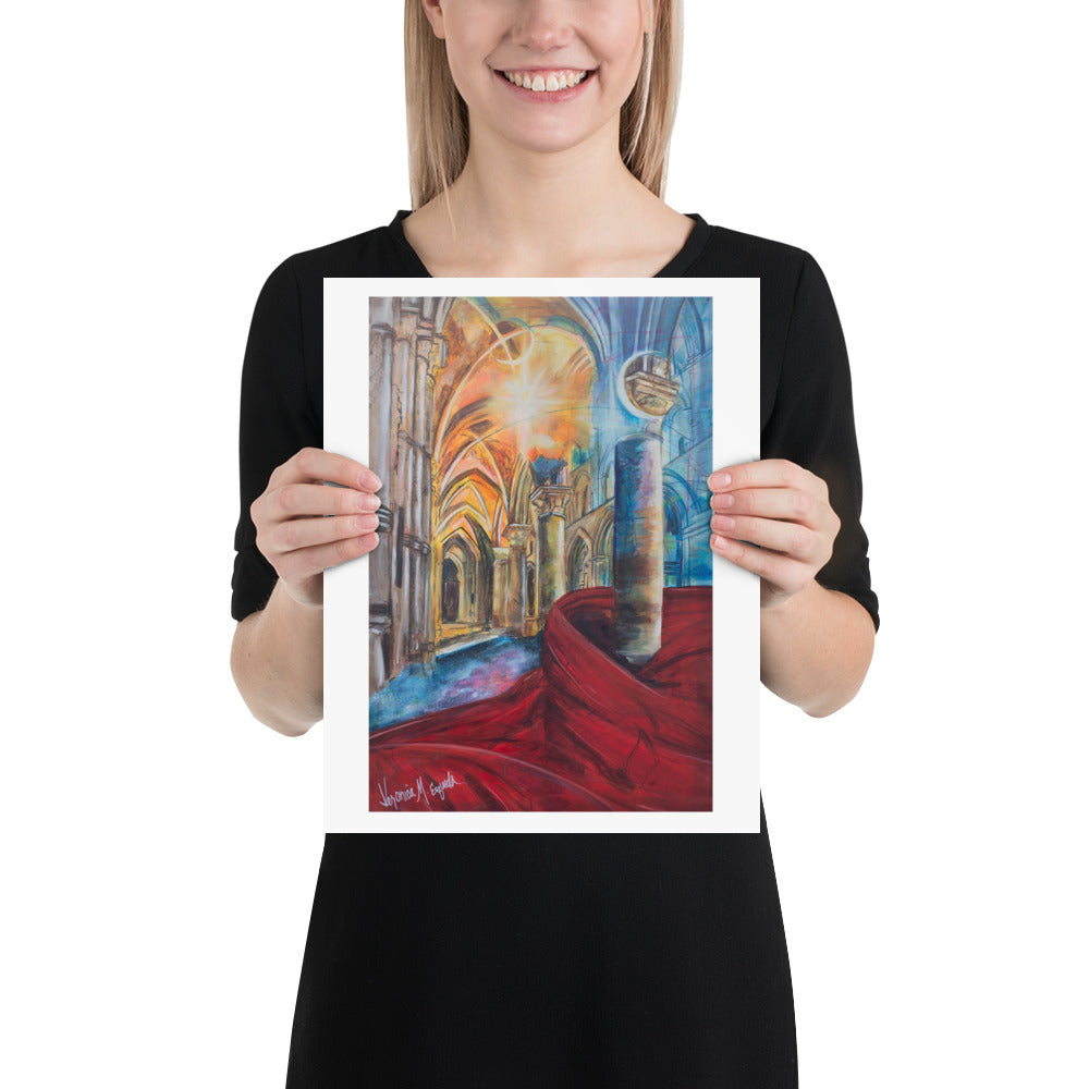 The Train of His Robe Fills the Temple Poster (Unframed)
