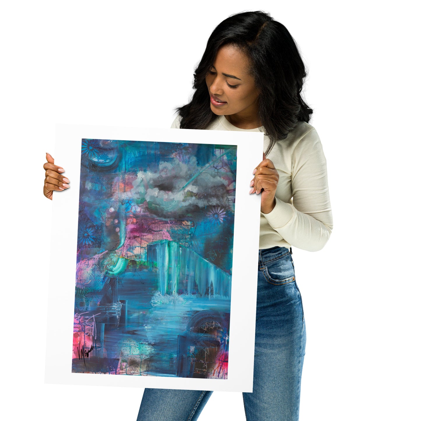 Sueno de Cascada Poster (Unframed)