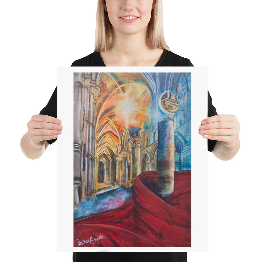 The Train of His Robe Fills the Temple Poster (Unframed)