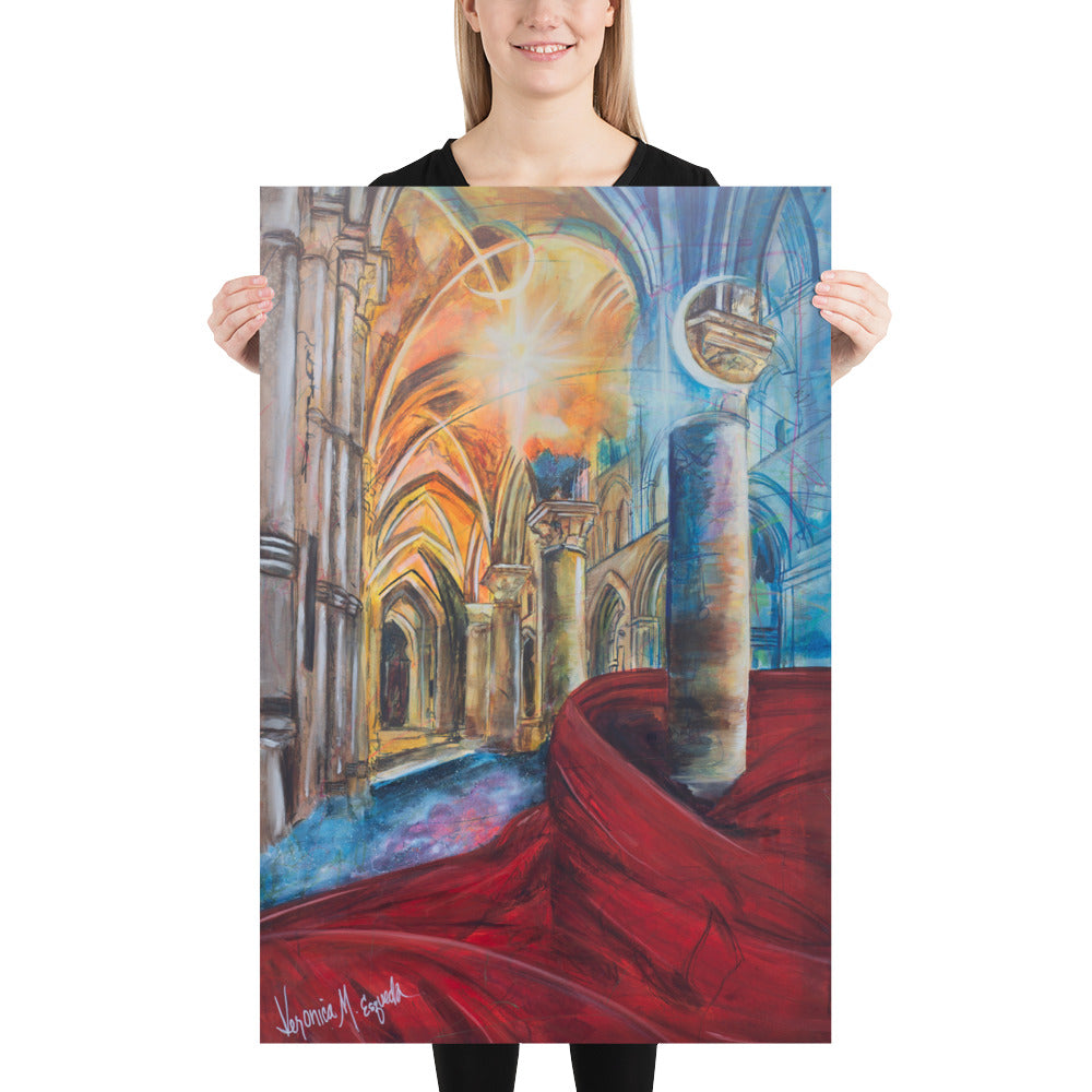 The Train of His Robe Fills the Temple Poster (Unframed)