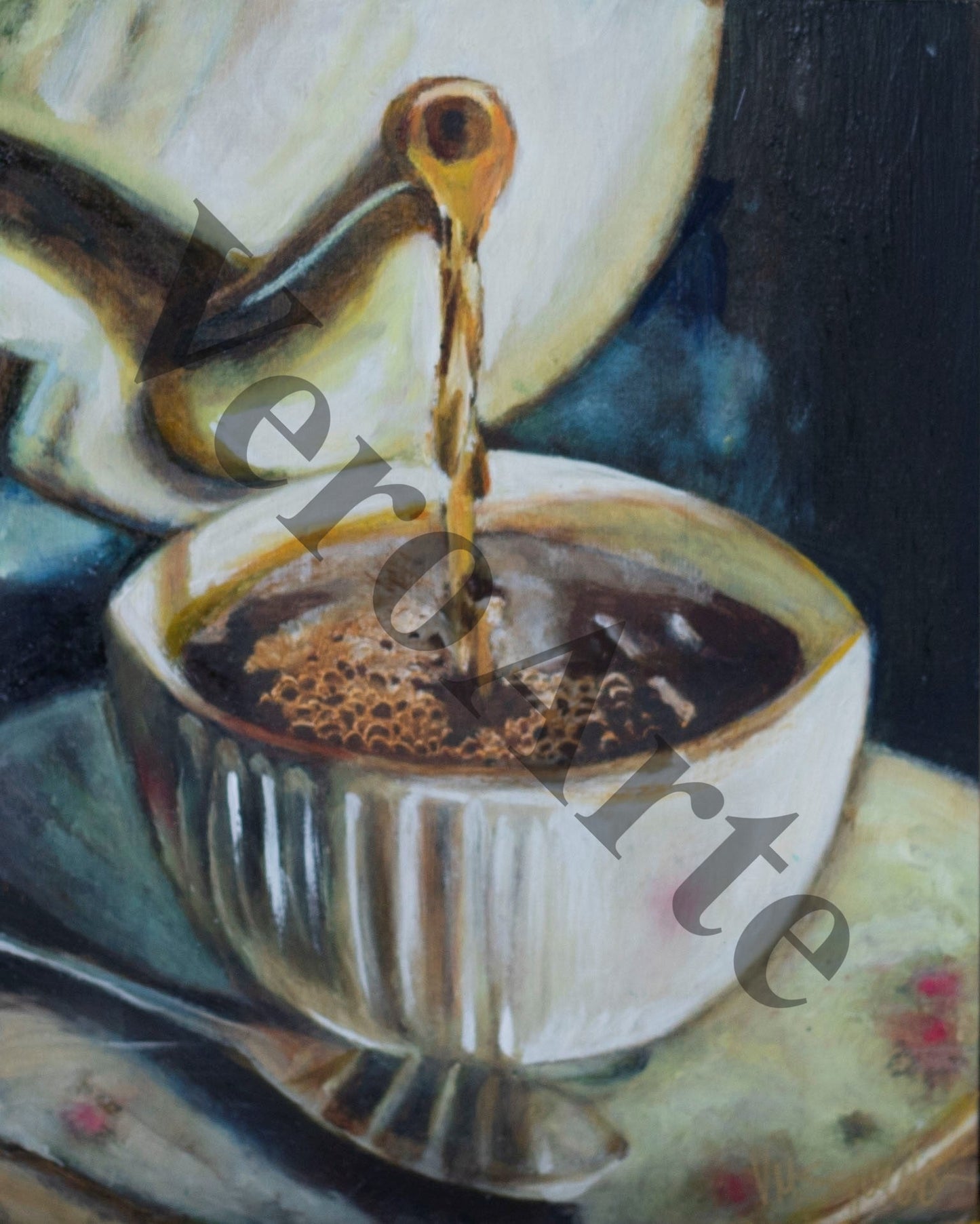 Tea Time 8" x 10" original