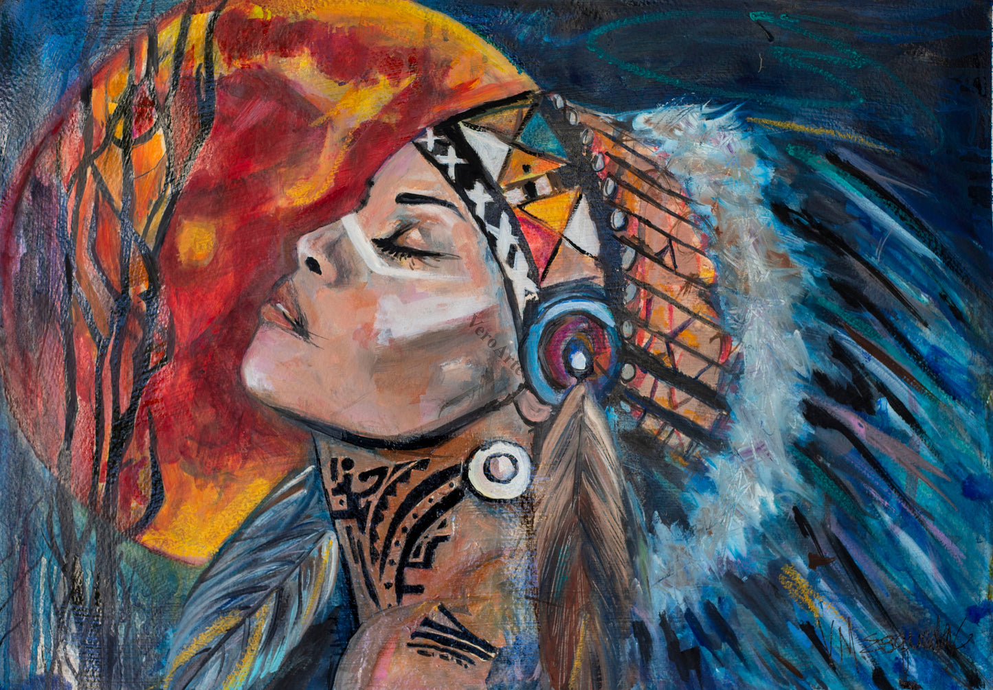 Luna India 18: x 24" original