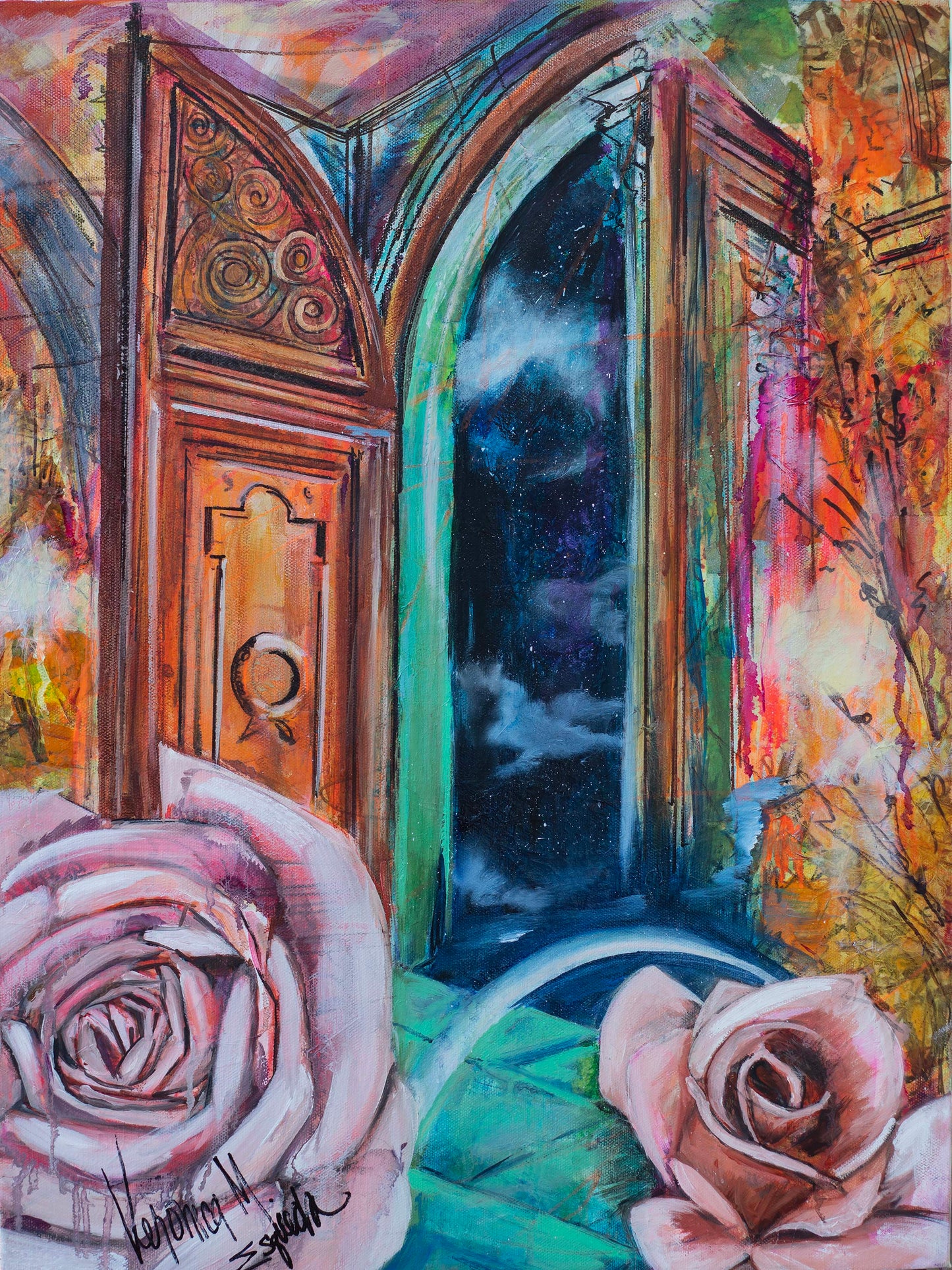 Open Doors 18" x 24" original