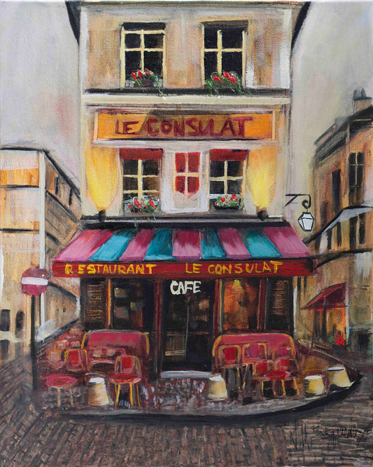 Le Café 16" x 20" original
