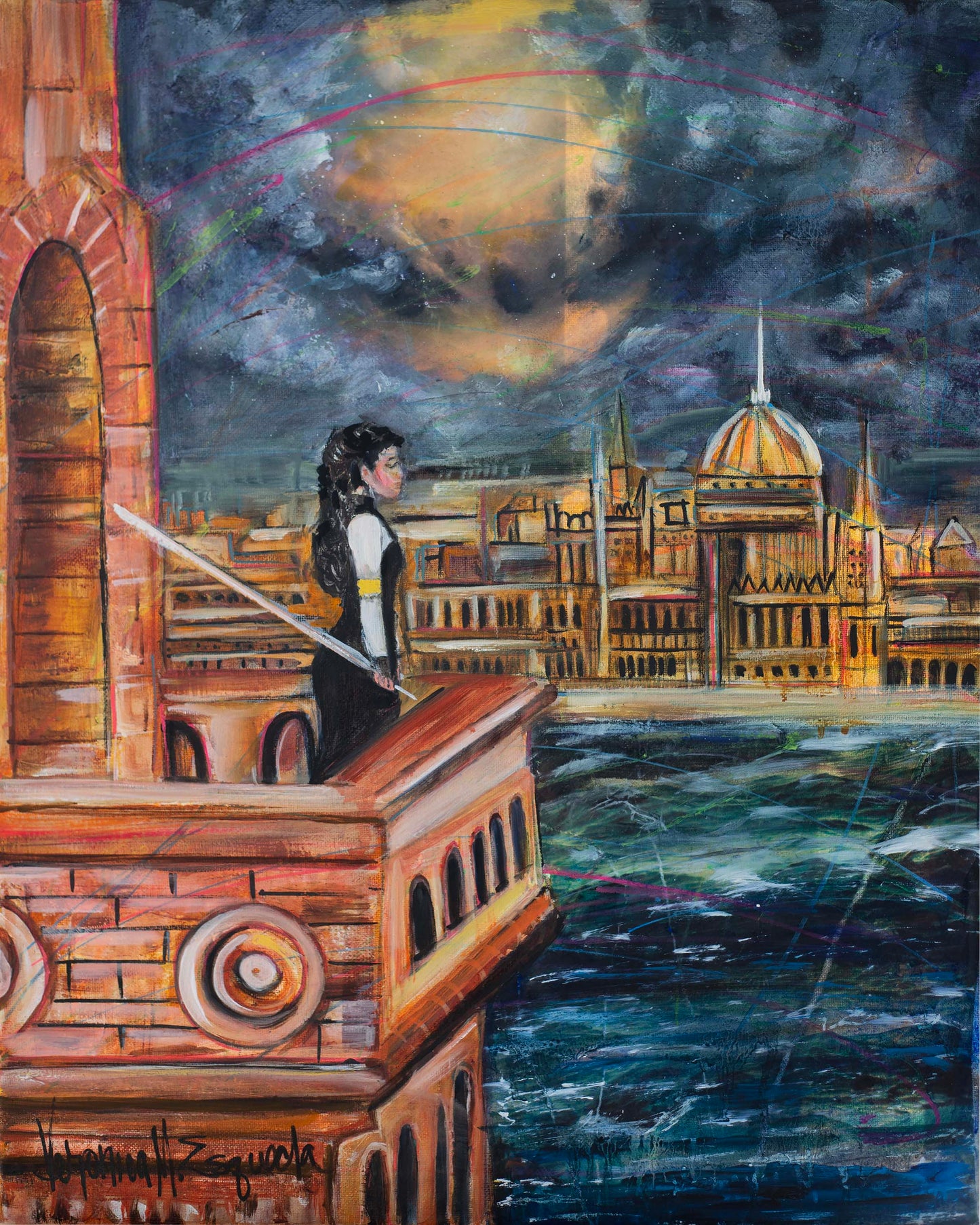 The Watchman 16" x 20" original