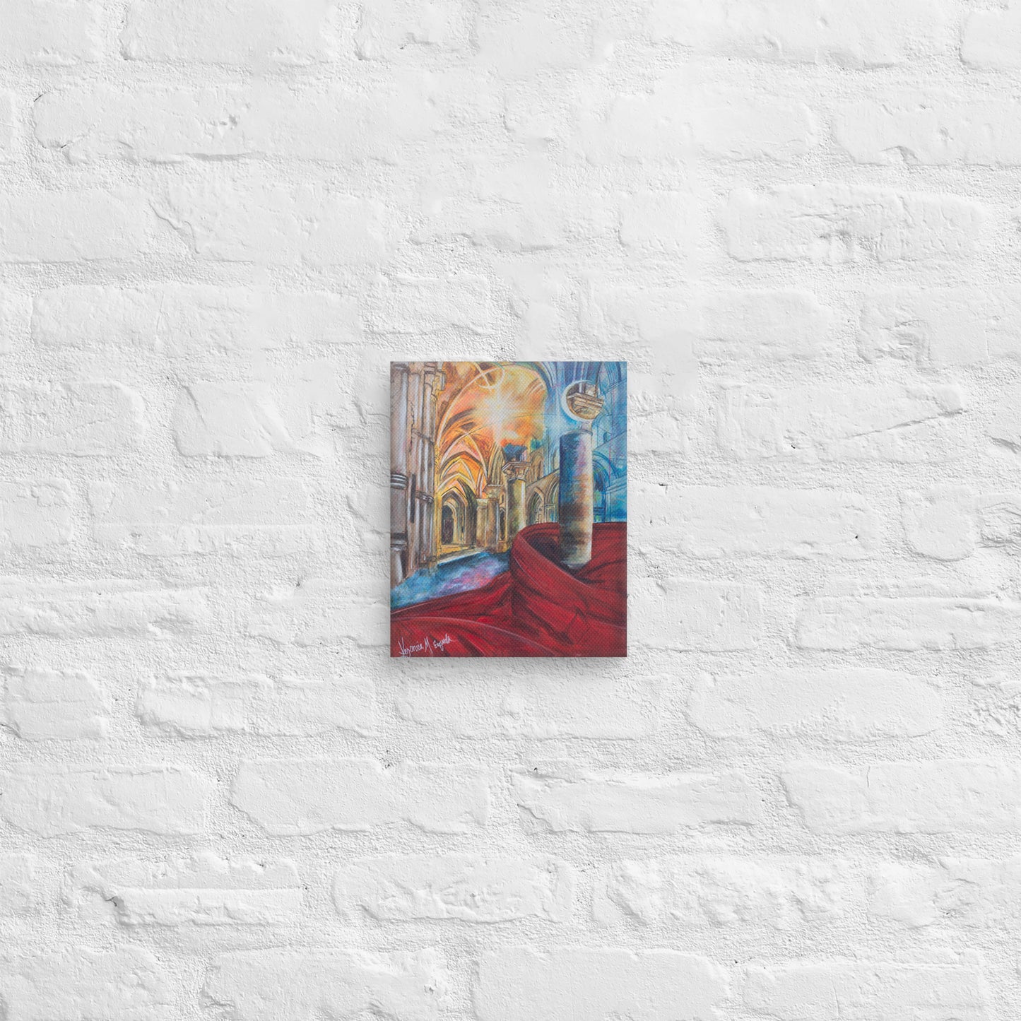 The Train of His Robe Fills the Temple Canvas Print (4:5 Ratio)